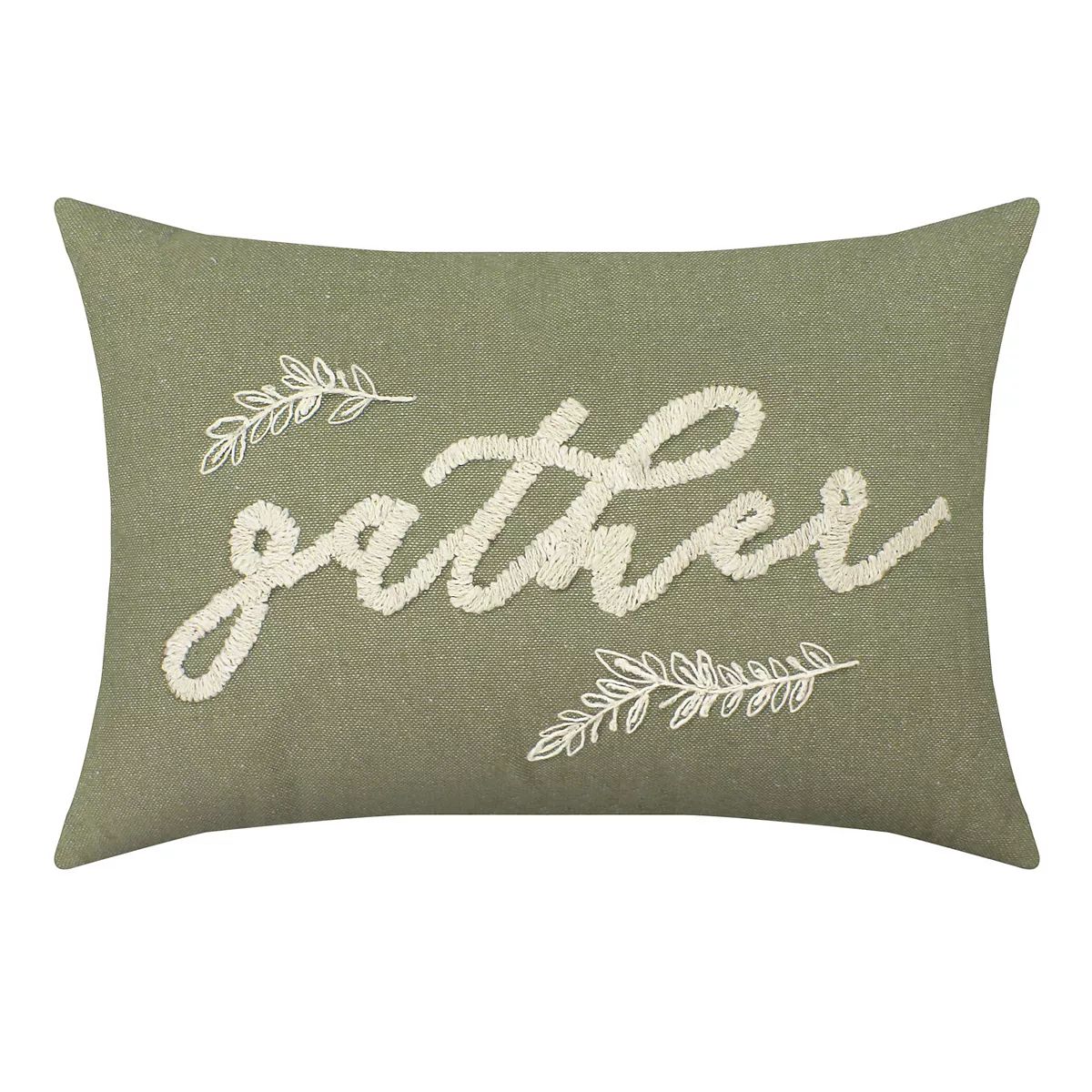 Celebrate Together™ Fall Green Gather Throw Pillow | Kohl's