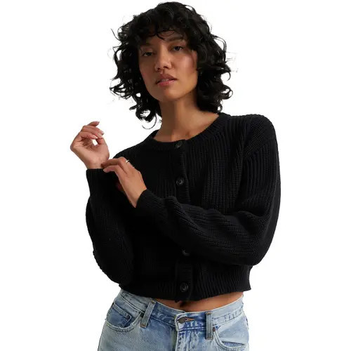 Callahan The Crop Cardi - Women's in Black at Nordstrom, Size X-Large | Nordstrom
