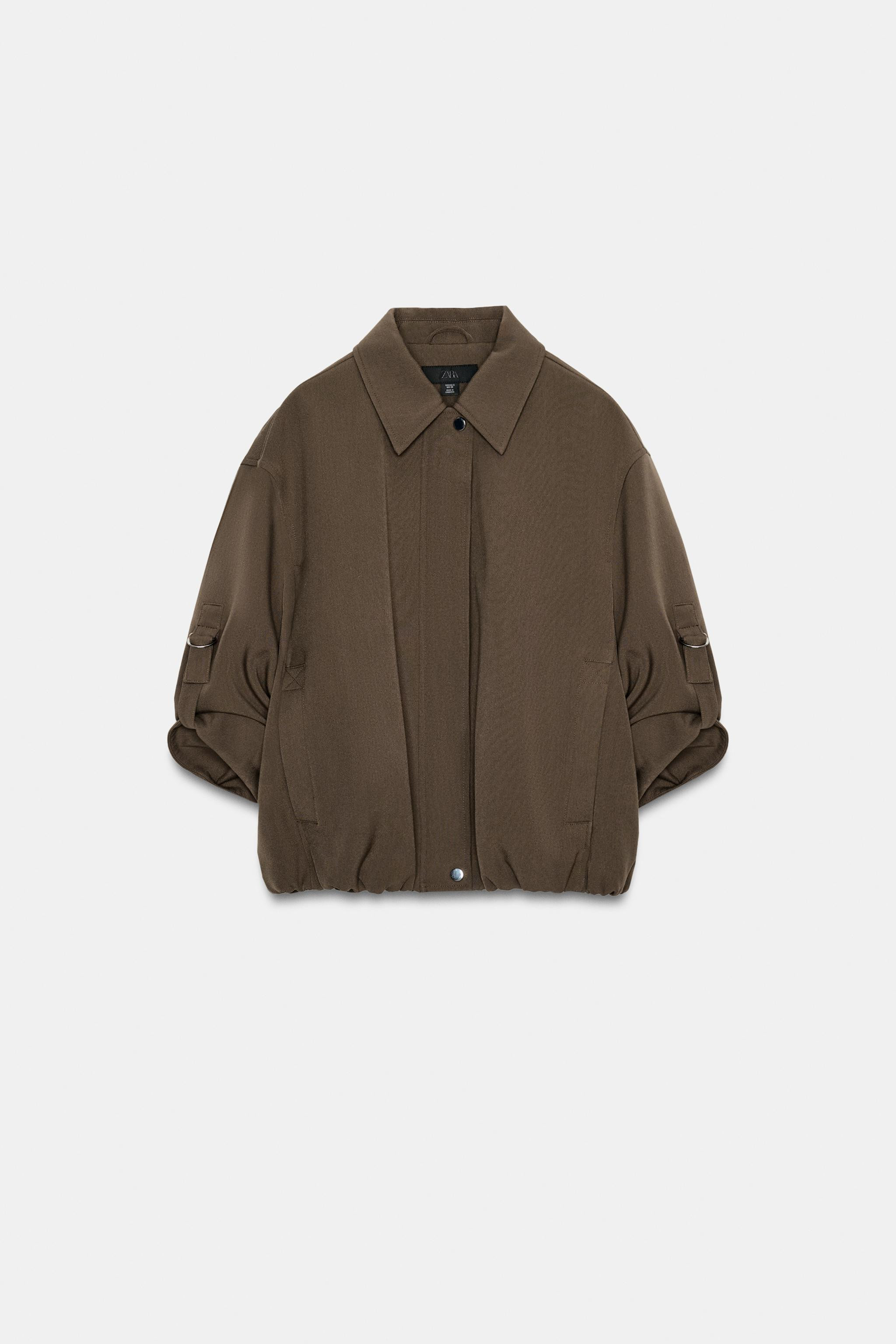 TABBED SLEEVE BOMBER JACKET | Zara US