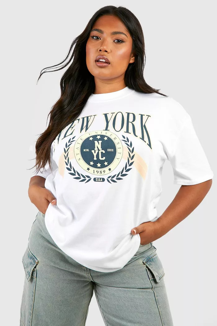 Plus New York Graphic T-Shirt | boohoo (US & Canada)