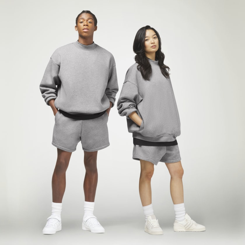 adidas Basketball Heathered Crew Sweatshirt | adidas (US)