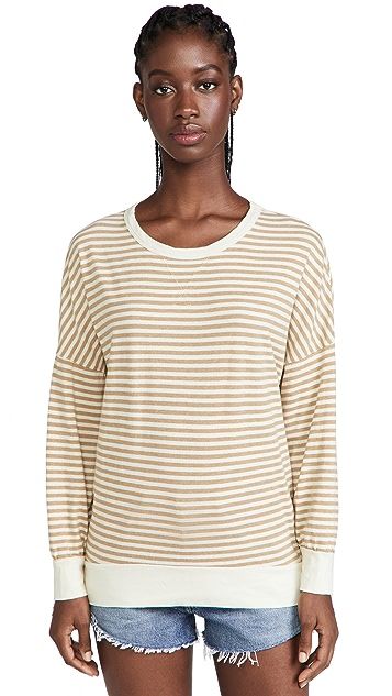 Stripe Sweatshirt Tee | Shopbop
