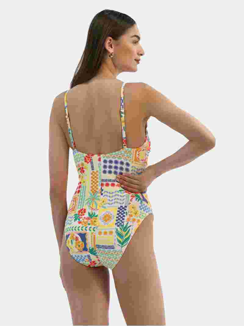 Time and Tru Women's Rope Texture One-Piece Swimsuit, Sizes XS-3X | Walmart (US)