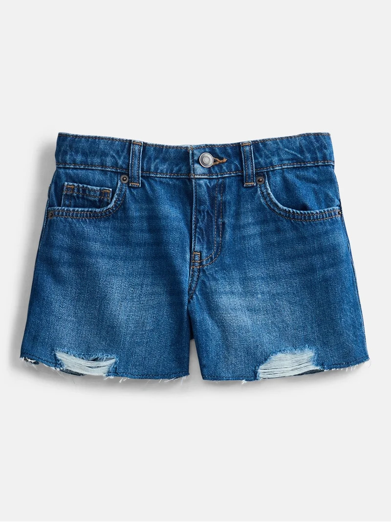 Weekend Academy Girls Denim Cutoff Shorts, Sizes 4-18 | Walmart (US)