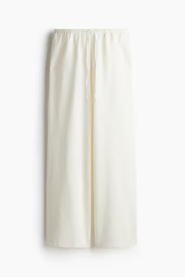 Straight linen-blend trousers | H&M (UK, MY, IN, SG, PH, TW, HK)