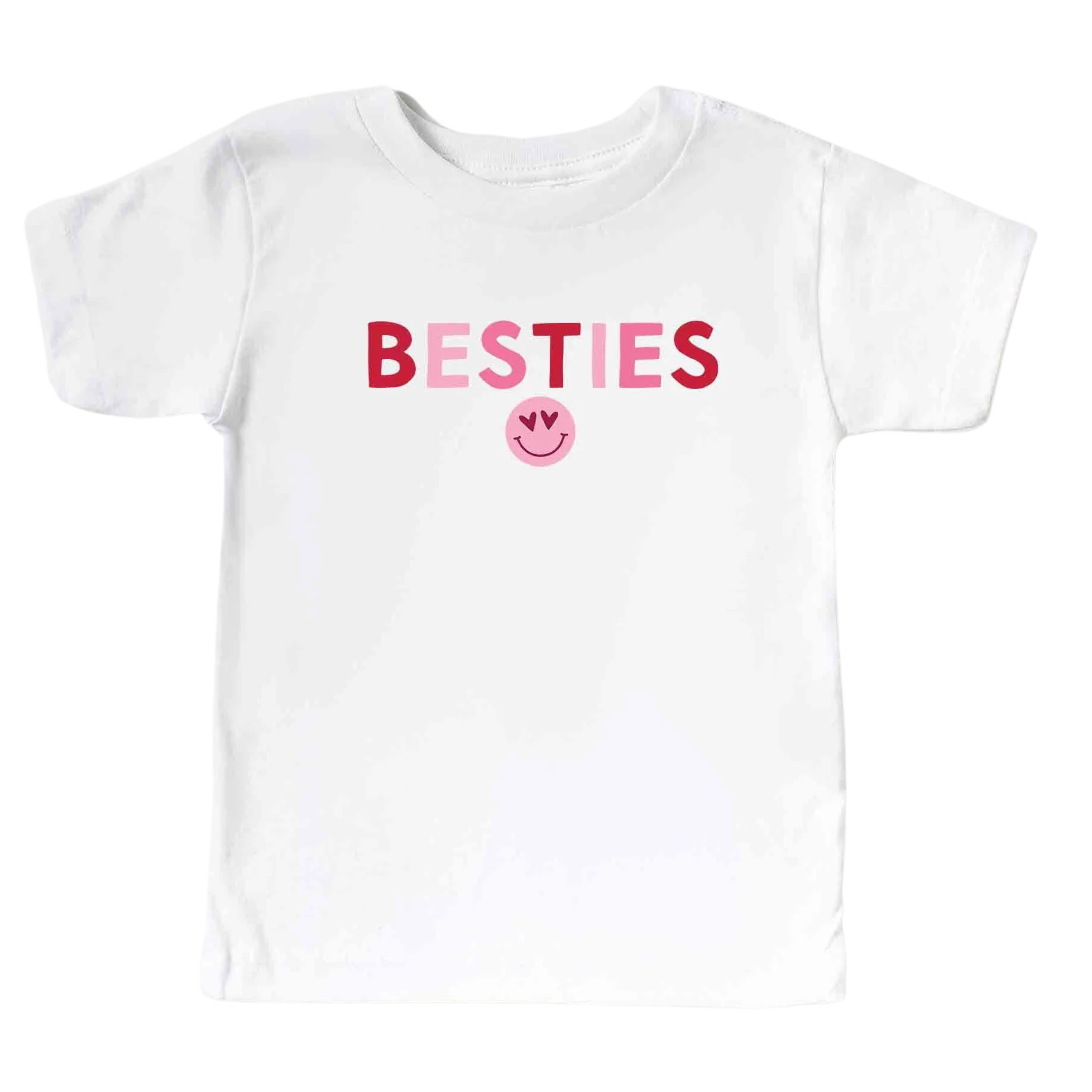 Besties Kids Graphic Tee | White | Caden Lane