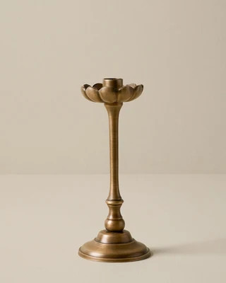 Magnolia Anna Antique Brass Taper Holder - Medium | Shop.app