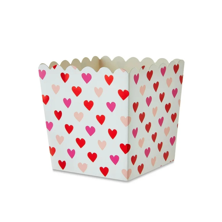 Valentine’s Day Multicolor Mini Heart Treat Box,6 Count, 3.5 in x 3.5 in x 3.5 in, by Way To Ce... | Walmart (US)