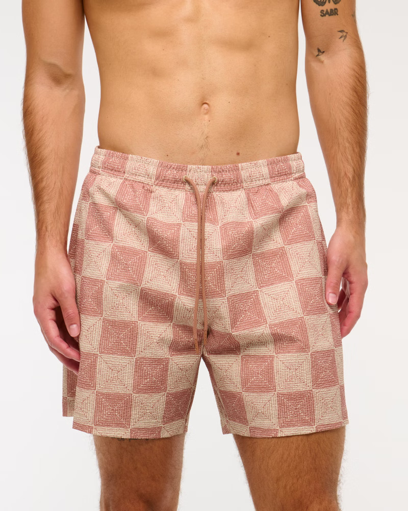 Pull-On Seersucker Swim Trunk | Abercrombie & Fitch (US)