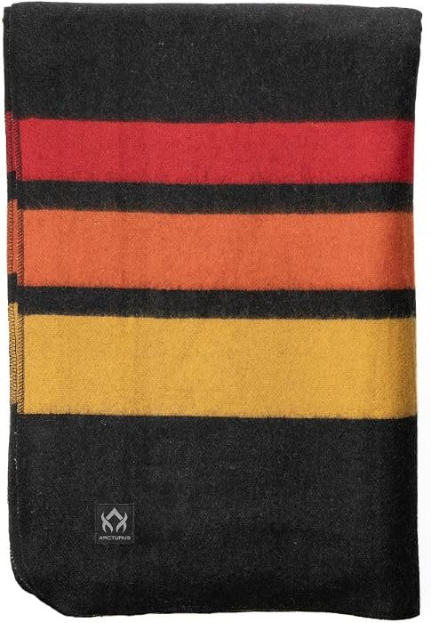 Arcturus Rainier Wool Blanket - 4.5lbs Warm, Heavy, Washable, Large | Great for Camping, Outdoors... | Amazon (US)