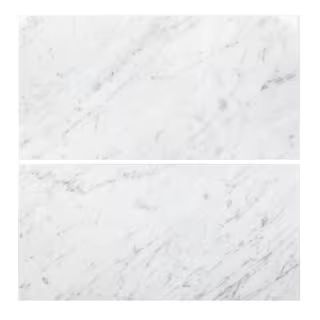 Carrara White 6 in. x 12 in. Honed Marble Wall and Floor Tile (1 sq. ft./Pack) | The Home Depot