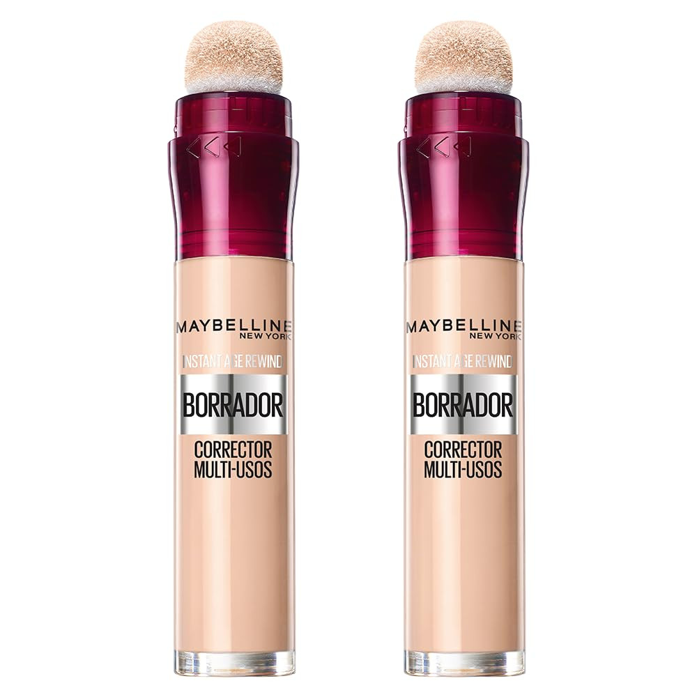 Maybelline New York, Corrector Borrador Multiusos, Con Cobertura Modulable, Pack de 2, 6 + 6 ml | Amazon (ES)