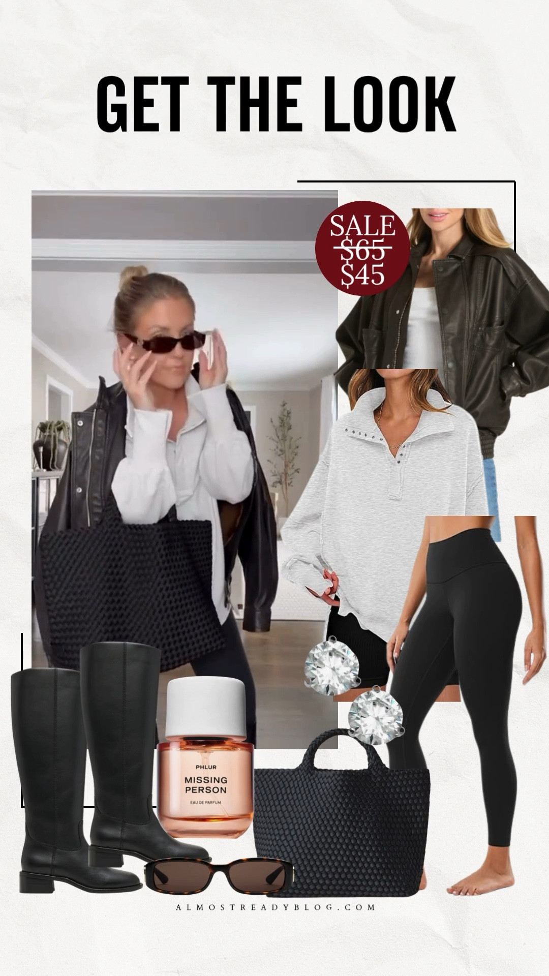 Faux leather bomber jacket 30% off.

Small Amazon top / XS faux leather jacket / Small sports bra / XS leggings / waterproof boots do run true to size but eye size up a half to allow for thicker socks!

winter boots, target bomber jacket, school drop off outfit, target deals. 

 

#LTKFindsUnder100 #LTKSaleAlert