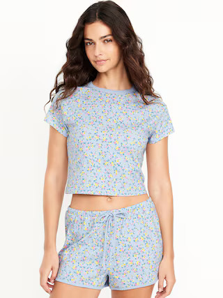 Cropped Jersey Lounge Top | Old Navy | Old Navy (US)