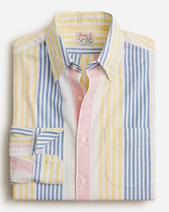 Broken-in organic cotton oxford shirt | J.Crew US