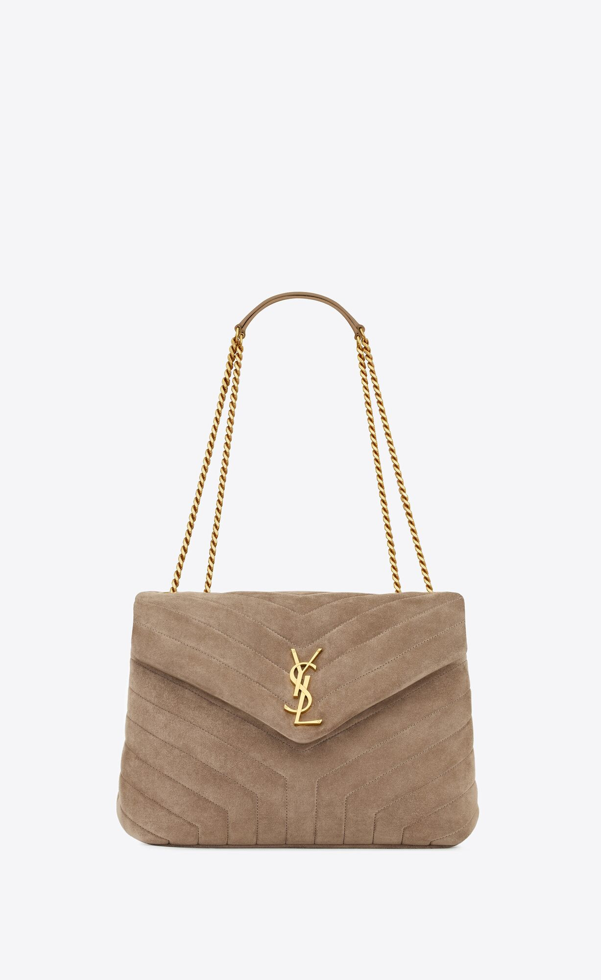loulou medium chain bag in "y"-quilted suede | Saint Laurent Inc. (Global)