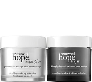 philosophy renewed hope in a jar sun & night duo | QVC