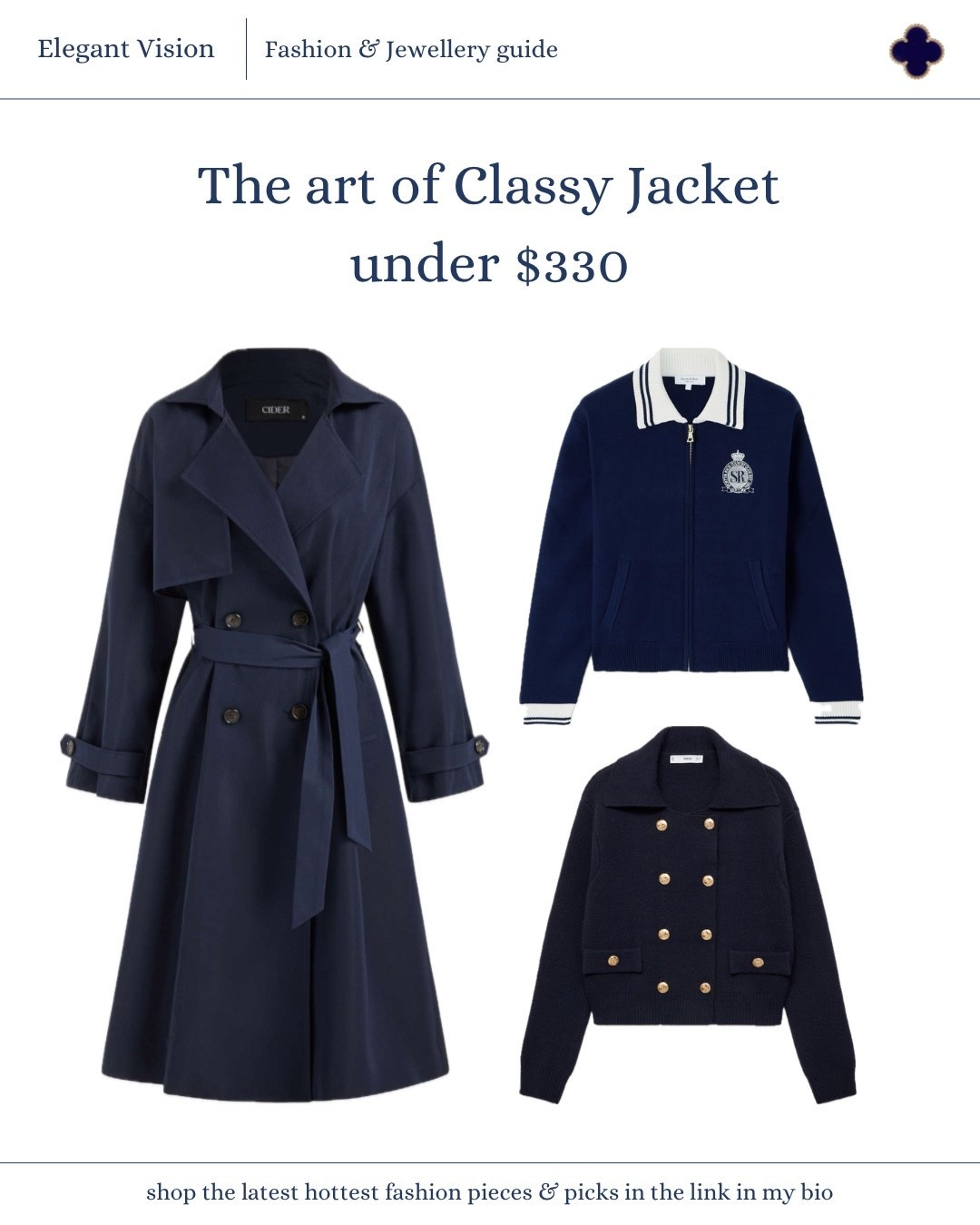 Classy jacket under $330

#LTKU #LTKActive #LTKSeasonal