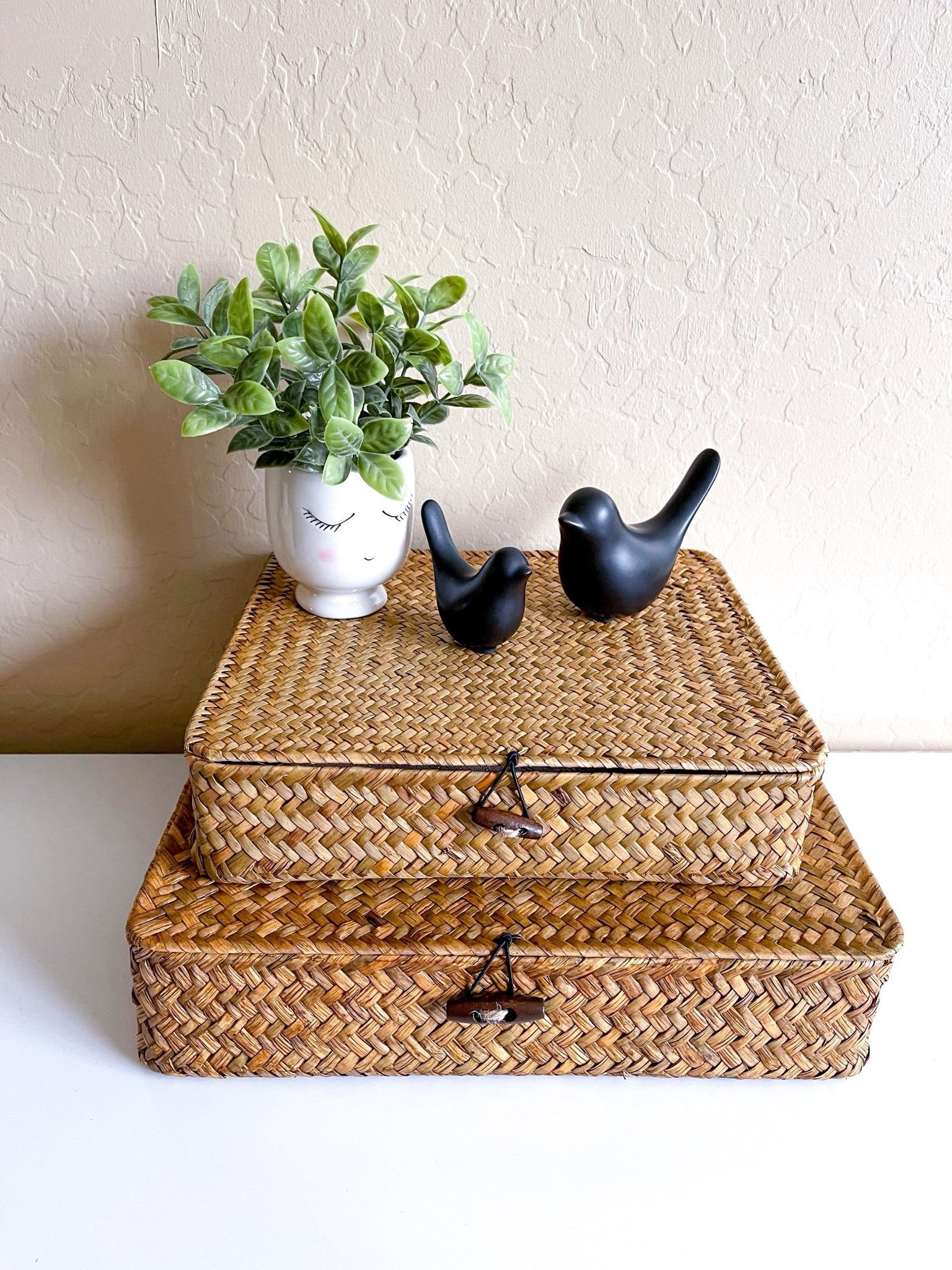 Love these decorative boxes from Amazon. They are big enough to store stuff in them.
$24 for the set.



#LTKHome #LTKSeasonal
#LTKMothersDay #LTKSaleAlert