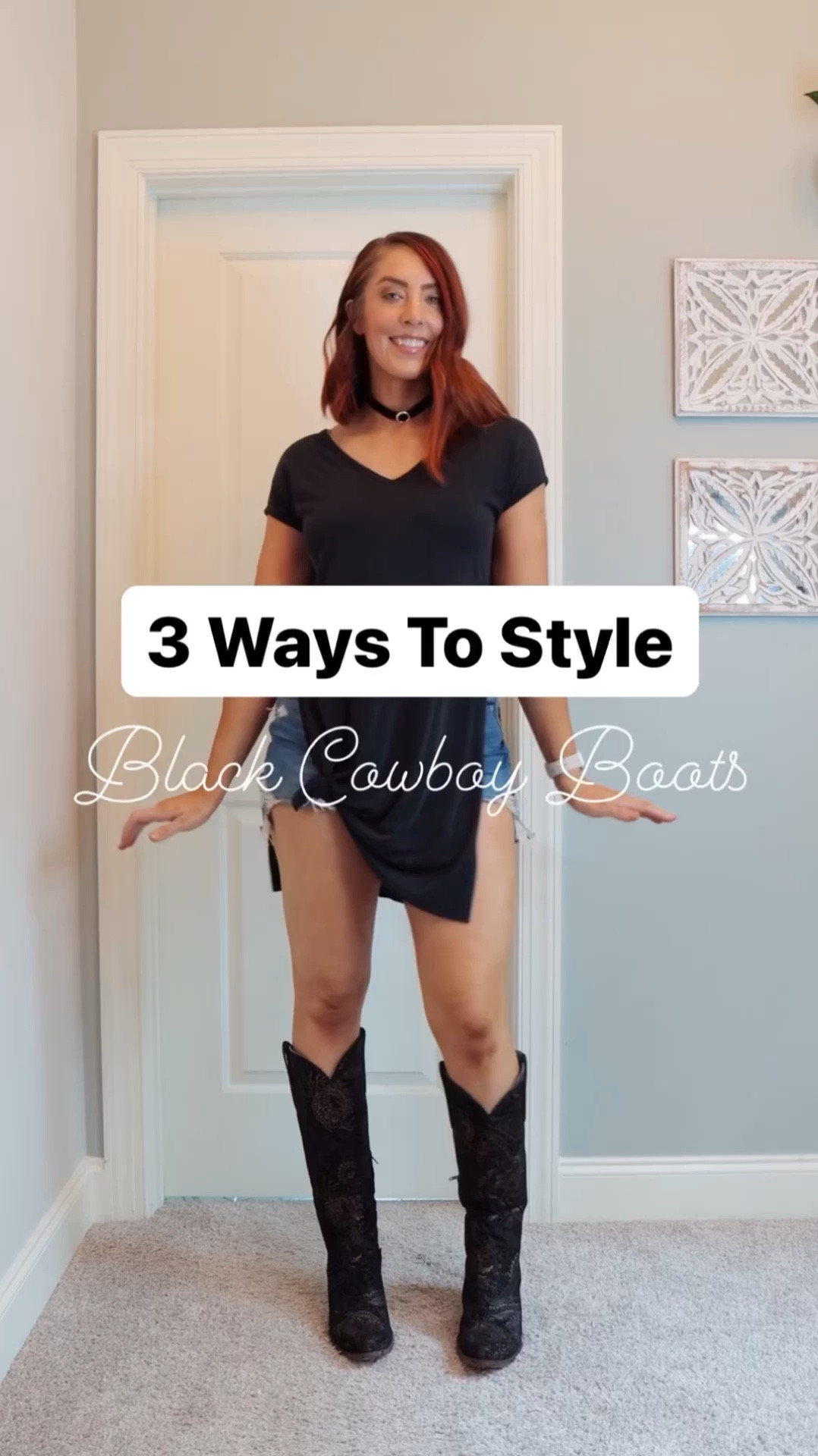  Ready to kick up your style game? Here are 3 chic ways to rock black coral cowboy boots from summer into fall! 🍂 

Whether you’re heading to a country music concert, a festival, or just living your best boho life, these outfits have you covered. 

Think Fleetwood Mac tee with denim skirt or with a white slip skirt, a long black tunic top paired jean short cut offs for that laid-back vibe. 

Perfect for any millennial looking to transition their wardrobe effortlessly. 

Corral Cowboy Boots | Black Cowboy Boots | Country Concert Outfits | Walmart fashion | American Eagle fashion | Amazon fashion | tall girl fashion | size 8 fashion | size 8 | Tall girl outfit | tall girl fashion | midsize fashion size 8 | midsize | tall fashion | tall women | winter outfit ideas | casual cute outfits | fashion over 35

#tallwomenfashion #tallgirlfashion 

#FallFashionTrends #CowboyBoots #SummerToFallFashion #MillennialStyle #CountryConcertOutfit #FestivalFashion

#LTKShoeCrush #LTKSaleAlert #LTKStyleTip