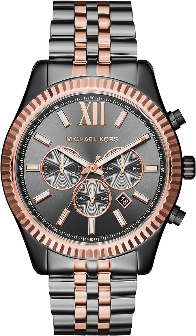 Michael Kors Lexington Chronograph Stainless Steel Watch | Amazon (US)