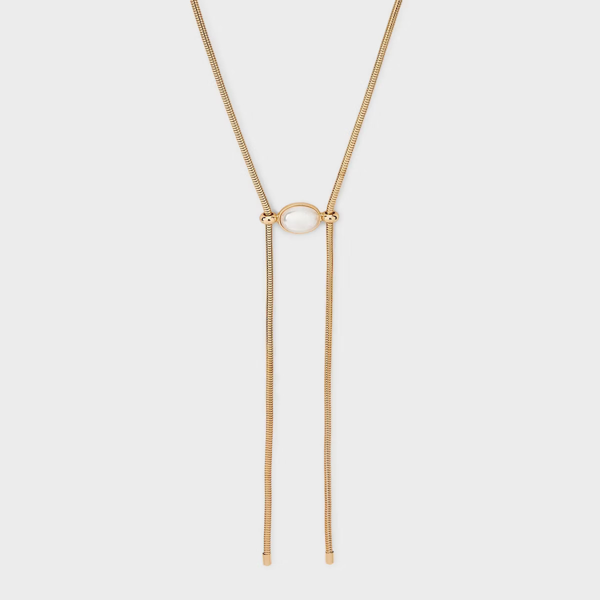 Long Pearl Adjustable Necklace - A New Day™ White | Target
