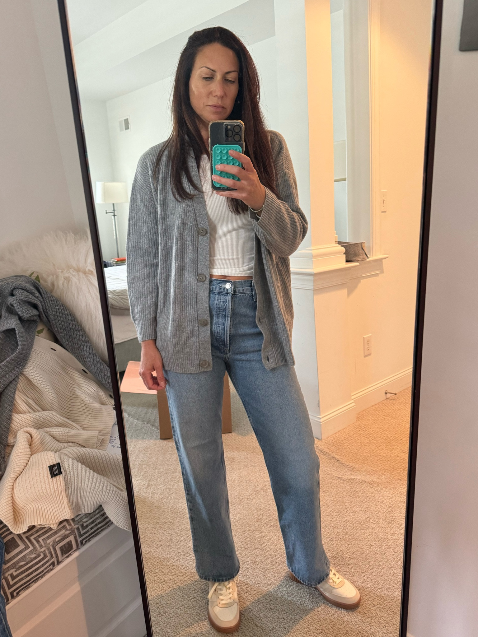 Jenni Kayne classic. You can’t go wrong with Cocoon Cashmere. Size down in this one. I am wearing a small. 

#LTKOver40 #LTKSeasonal #LTKStyleTip