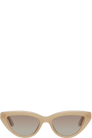 Beige Sedona Sunglasses | SSENSE