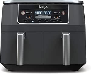 Ninja DZ201 Foodi 8 Quart 6-in-1 DualZone 2-Basket Air Fryer with 2 Independent Frying Baskets, M... | Amazon (US)