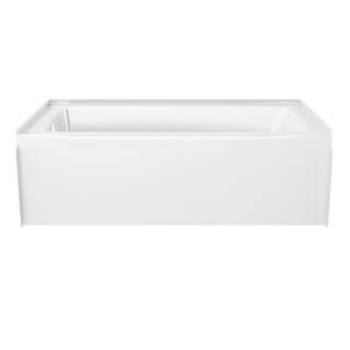 Classic 500 60 in. Left Drain Rectangular Alcove Bathtub in High Gloss White | The Home Depot