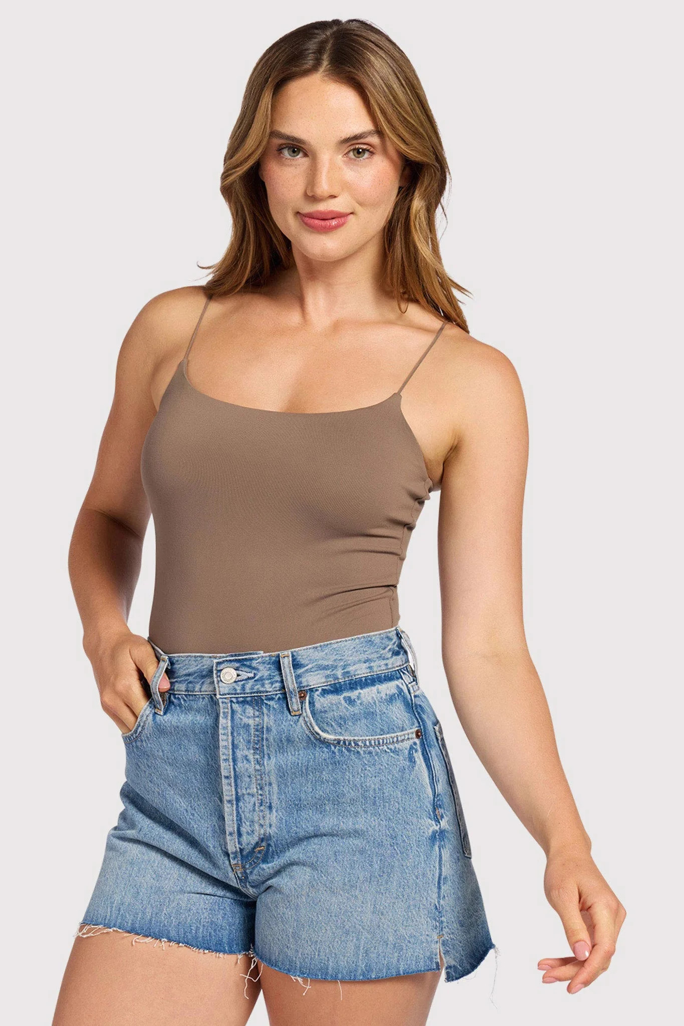 Cami Bodysuit | Mocha | nuuds