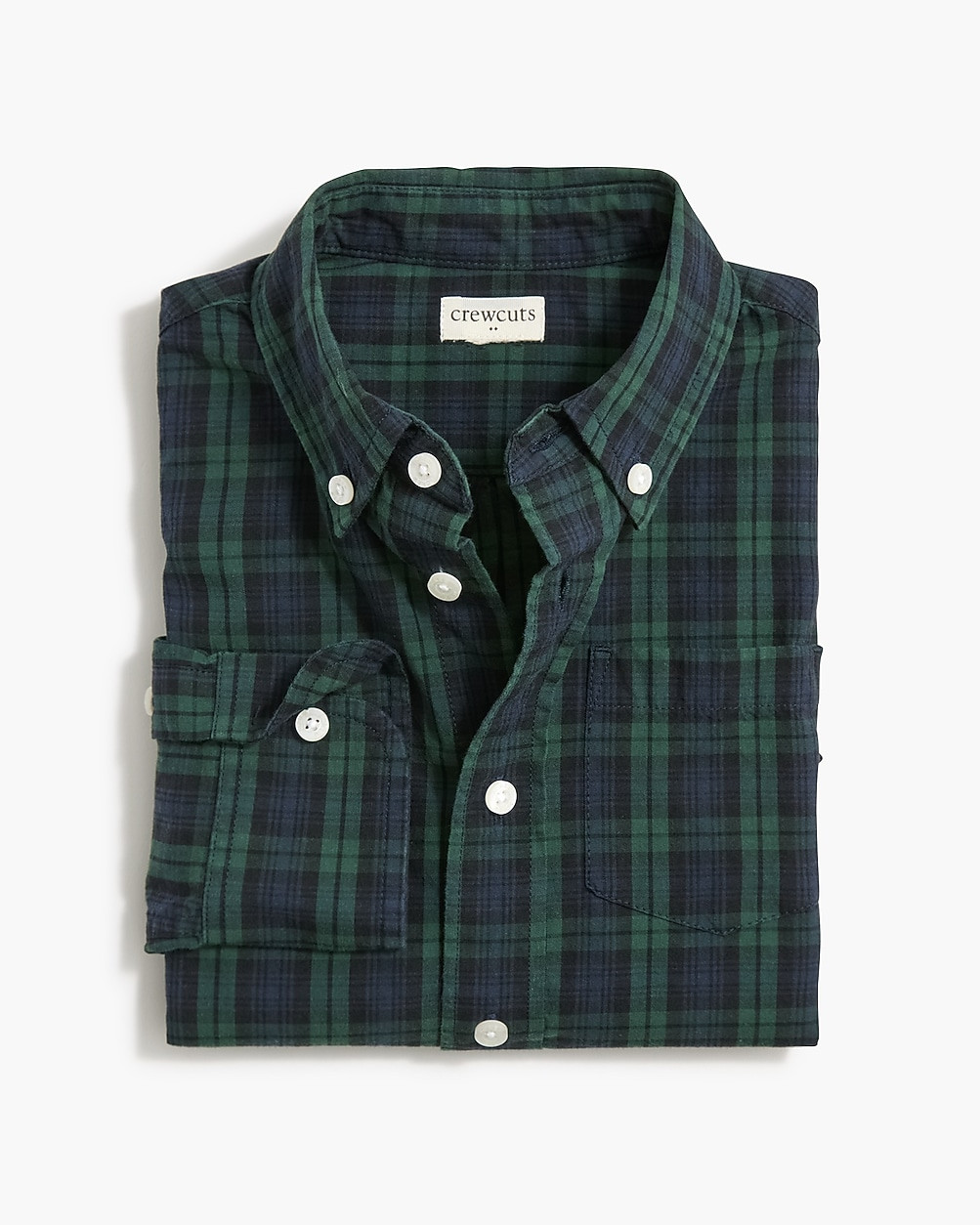 Boys' long-sleeve flex casual shirt in Black Watch plaid | J.Crew Factory