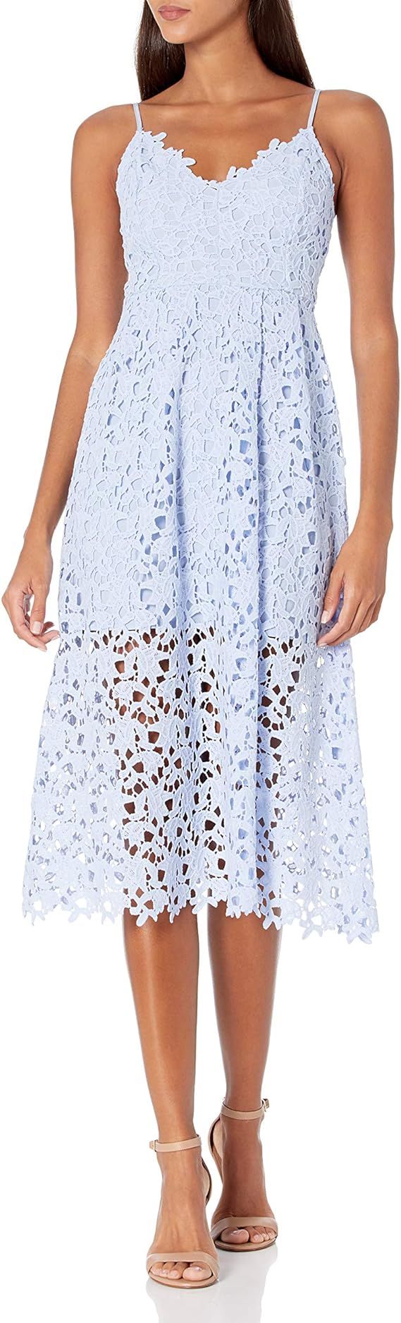 ASTR the label Women's Sleeveless Lace Fit & Flare Midi Dress | Amazon (US)