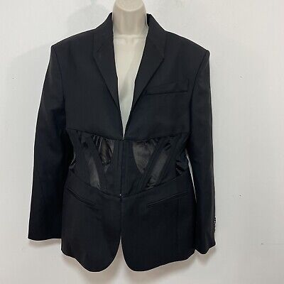 H&M x Mugler Corset-style Wool Blazer Jacket Large NWT Limited Edition  | eBay | eBay US