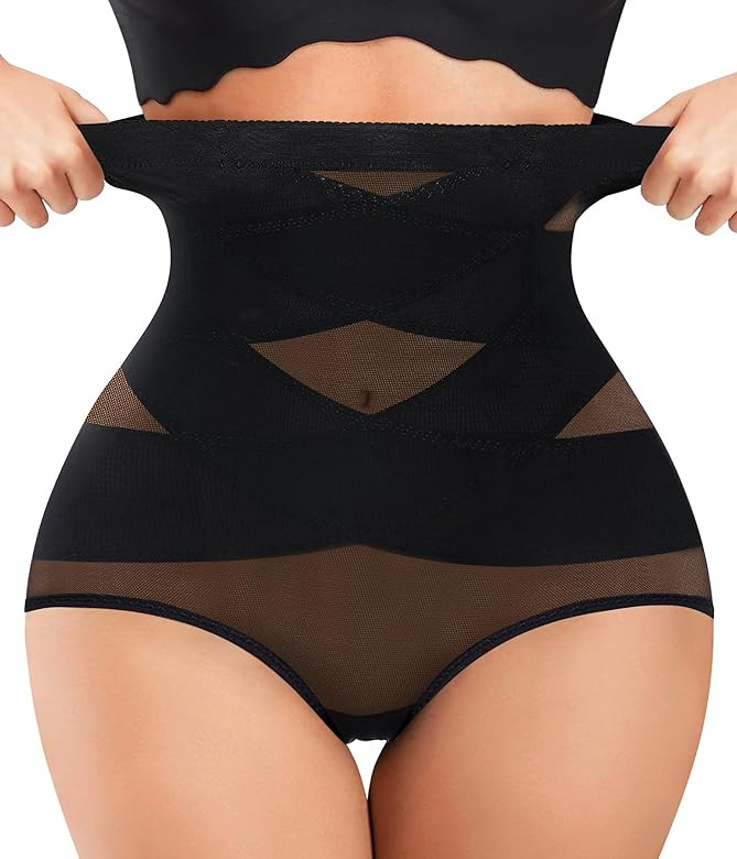 Nebility Plus Size Shapewear for Women Tummy Control Butt Lifting Panties Hi- Waist Trainer Body ... | Amazon (US)