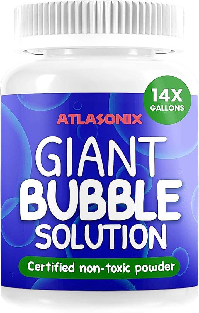 Giant Bubble Solution | Giant Bubble Wand | 100% Kids Safe Refill Solution Powder for All Bubble ... | Amazon (US)