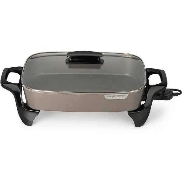Presto 16-Inch Ceramic Electric Skillet, Grey | Bed Bath & Beyond