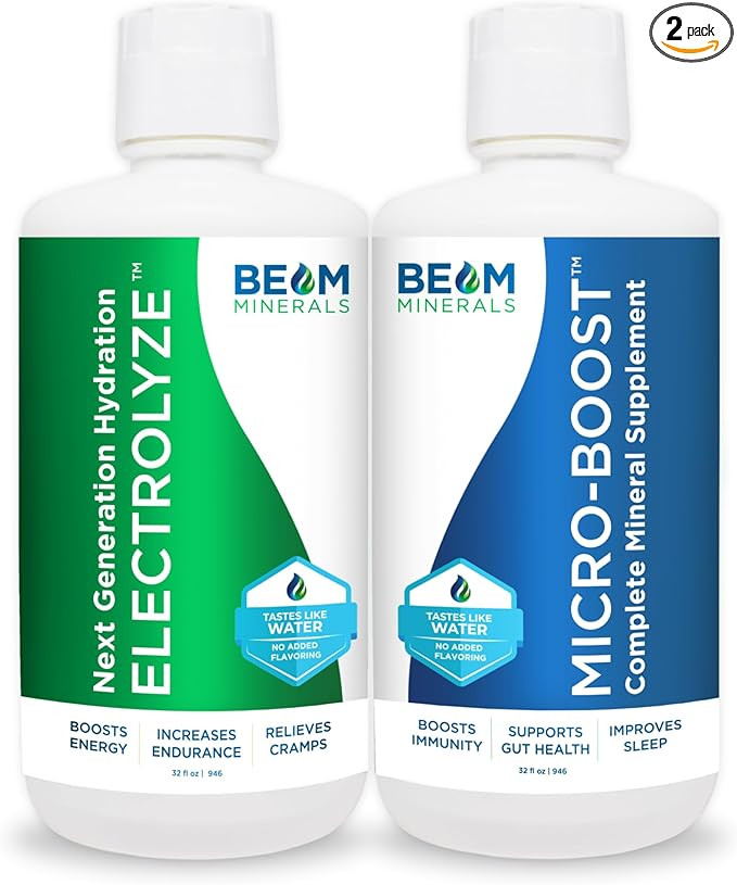 BEAM Minerals Micro-Boost and Electrolyze Advanced Set | Advanced Electrolyte & Micronutrient Sup... | Amazon (US)