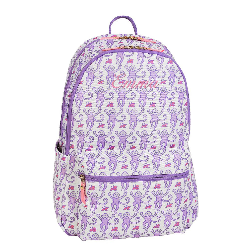 Colby Roller Rabbit Lavender Monkey Backpack | Pottery Barn Teen