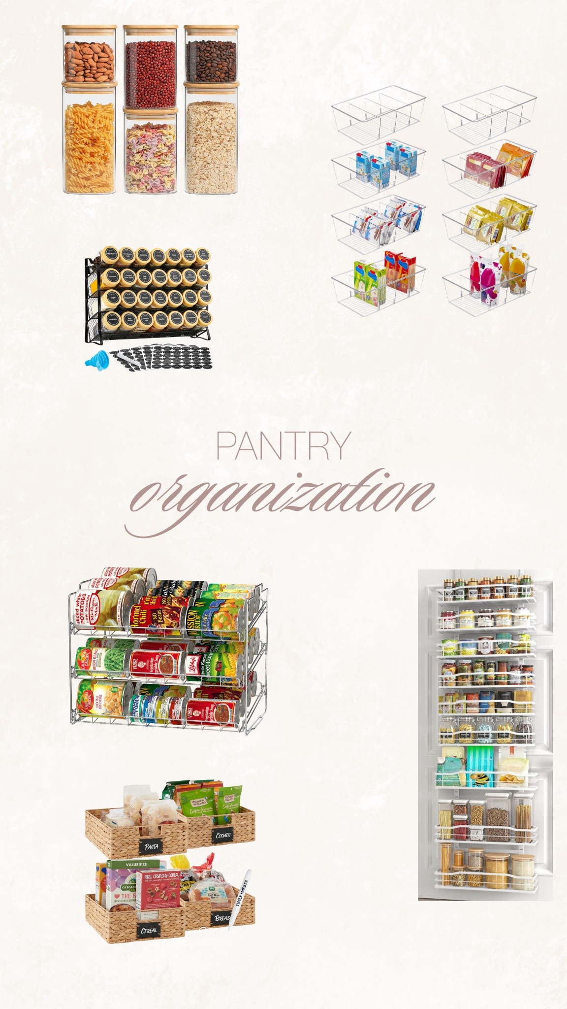 pantry organization essentials for a clean, functional kitchen. clear bins, labels, and storage containers that make meal prep easier


#LTKHome