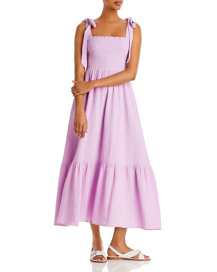 Smocked Tiered Gauze Midi Dress - 100% Exclusive | Bloomingdale's (US)