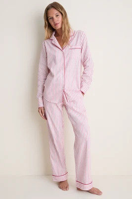 Antique Red Ticking Long Sleeve Pants Set | Tuckernuck (US)