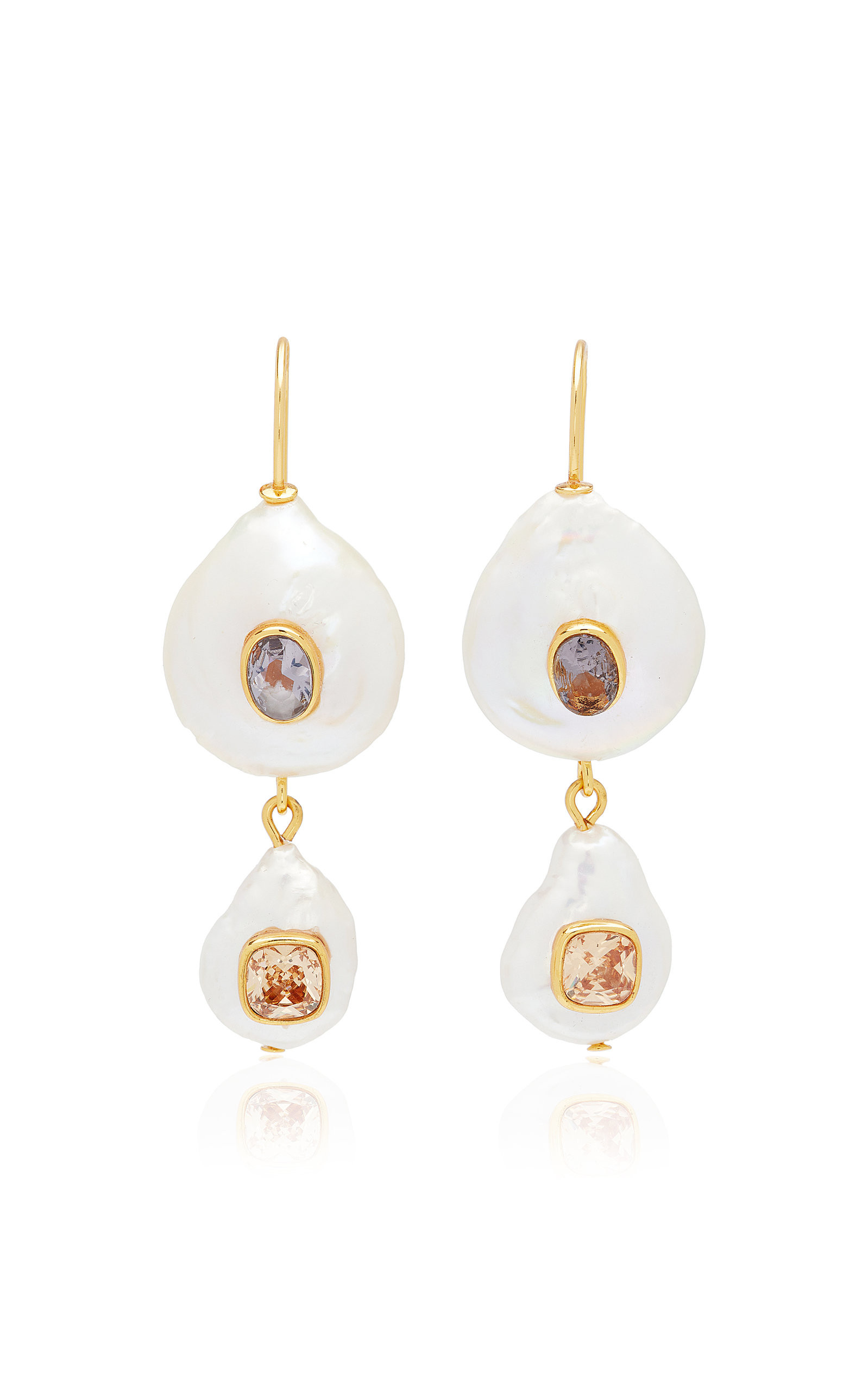 Stacked Pearl Earrings | Moda Operandi (Global)