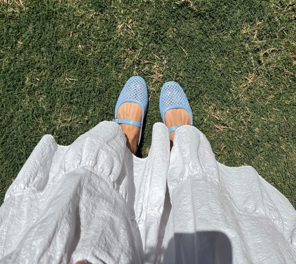 Blue is in!!! Literally obsessed with this light blue for every outfit!! These are Dr. Scholls Mary Jane flats and they also come in 2 other colors! Wearing my true size 7! And they are way more comfortable than I was expecting! And they’re on sale today! 

#LTKOver40 #LTKPetite #LTKootd
