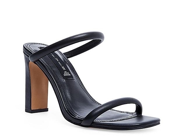 STEVEN NEW YORK Jacee Sandal - Women's - Black Leather | DSW