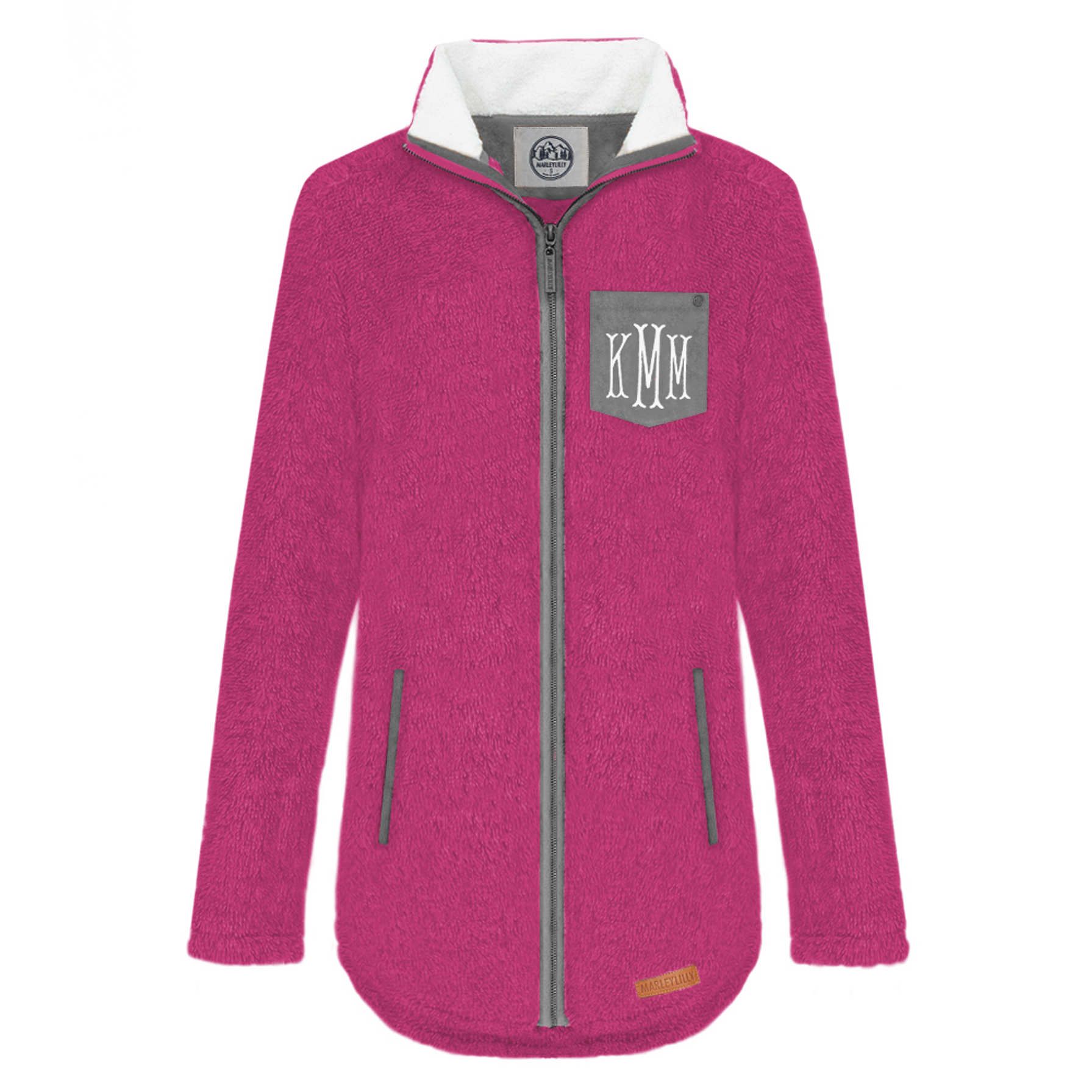 Monogrammed Sherpa Jacket | Marleylilly