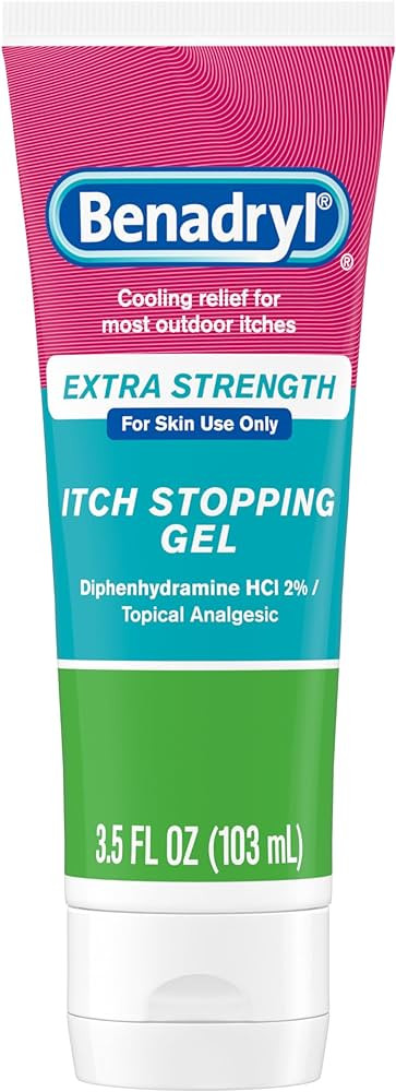 Benadryl Extra Strength Anti-Itch Topical Gel with 2% Diphenhydramine HCI for Itch Relief of Outd... | Amazon (US)