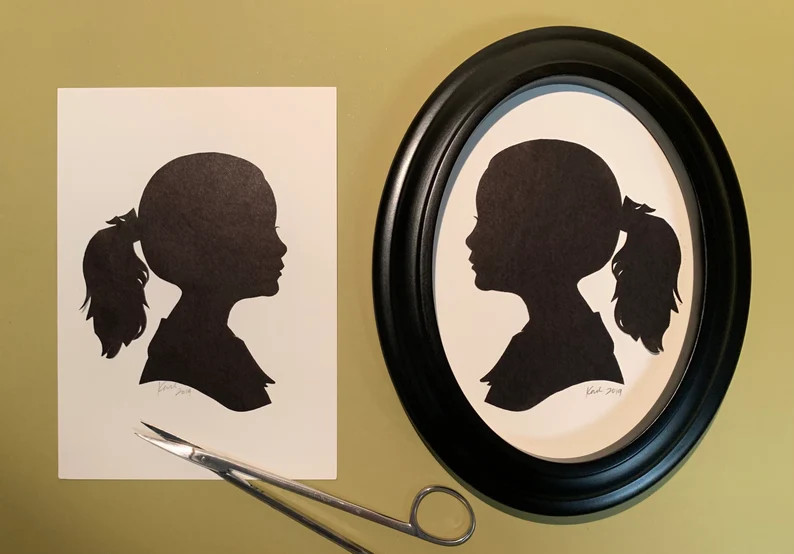Hand Cut Original Duplicate Silhouette by Master Silhouette Artist Karl Johnson Not Computer Gene... | Etsy (US)