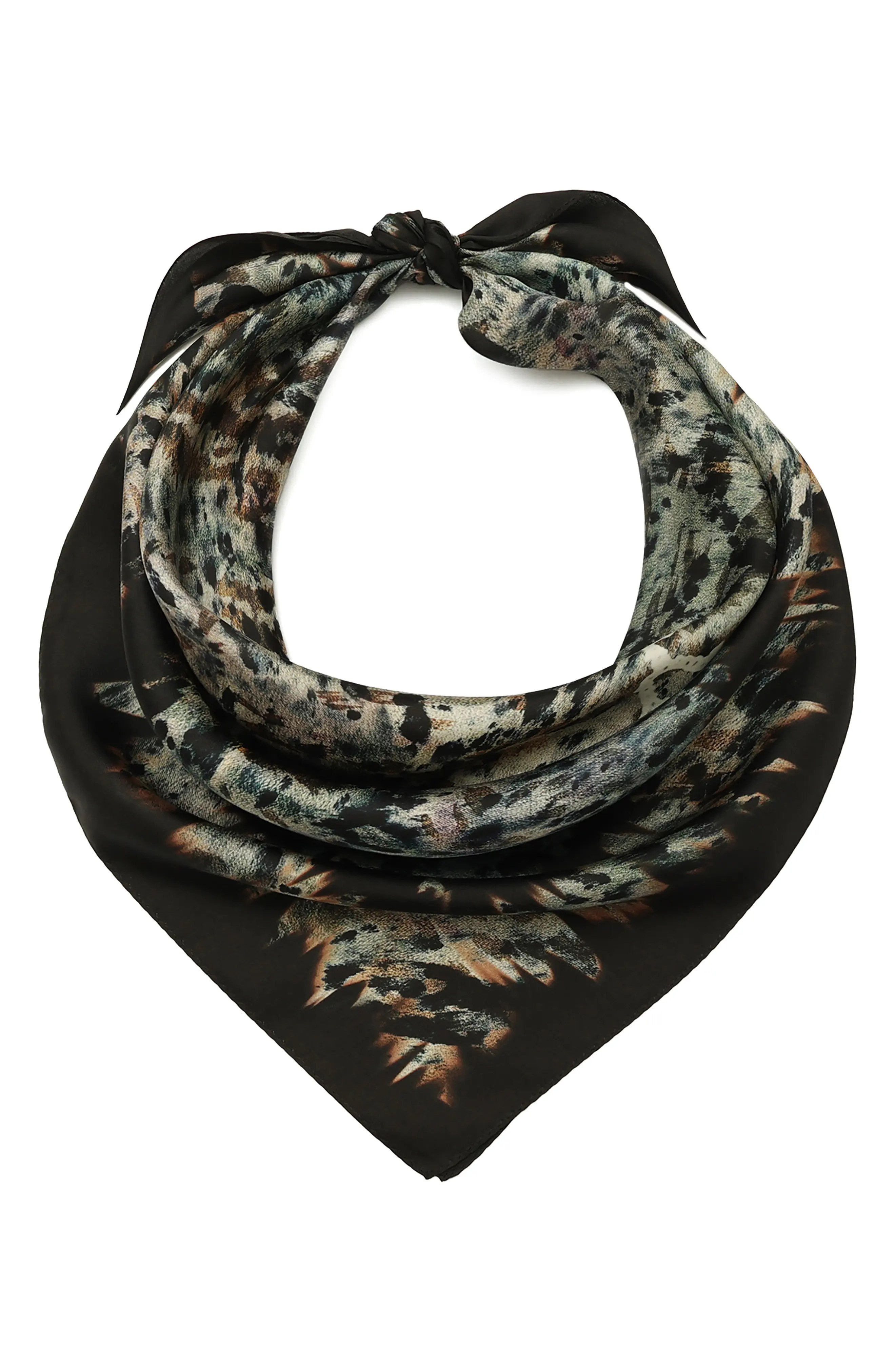 AllSaints Canter Script Square Scarf (Women) | Nordstrom | Nordstrom