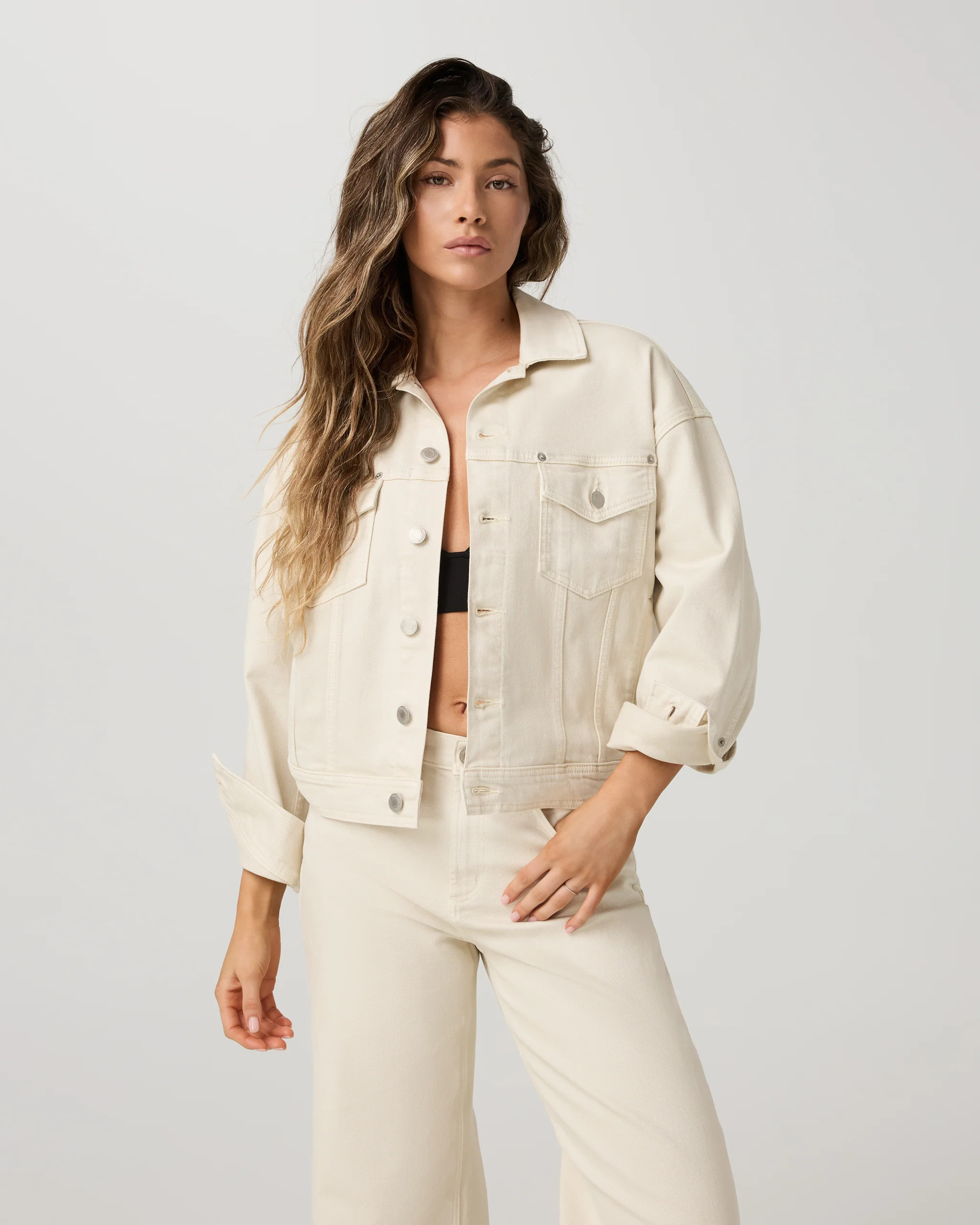 Vuori Vintage Oversized Denim Jacket | Women's Bone Denim Jacket | Vuori Clothing (US & Canada)